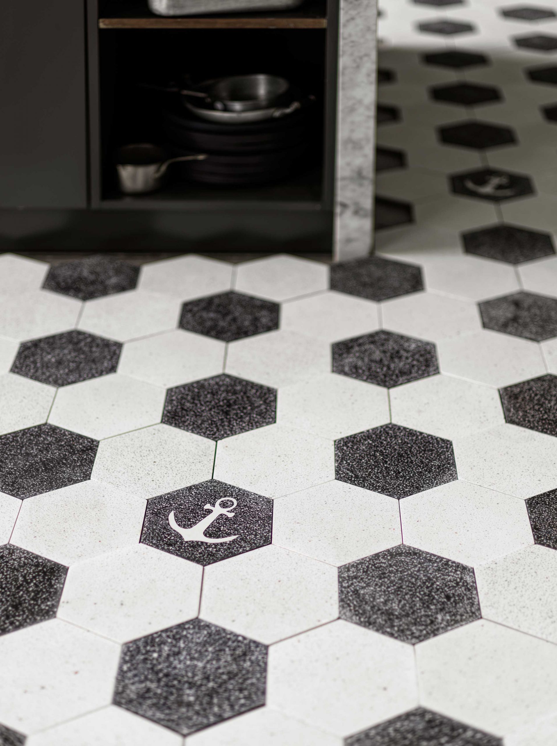 Sibella Court Tradewinds Ancor Pirates Black and Captain White Hexagon 1