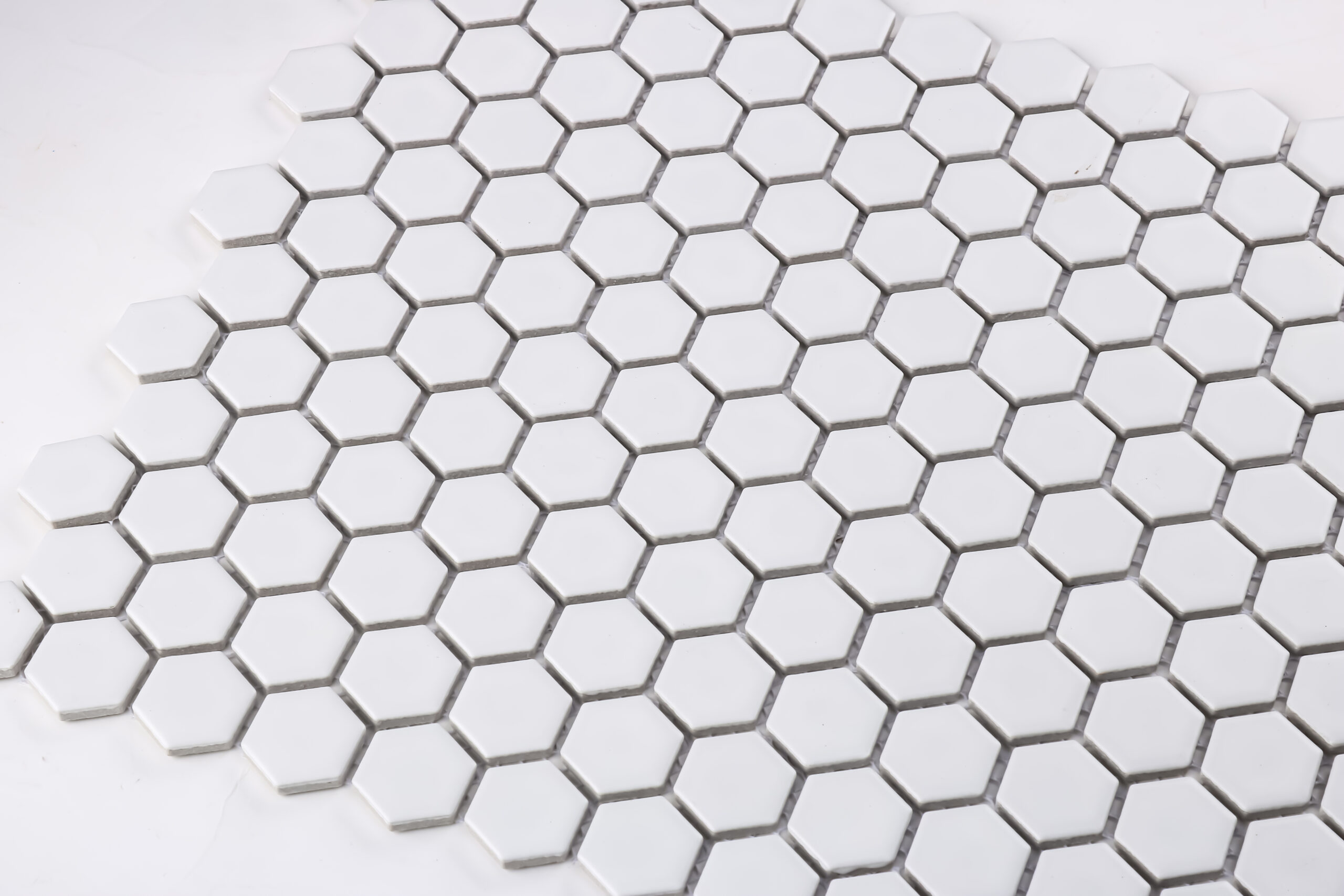 White Small Hexagon Detail