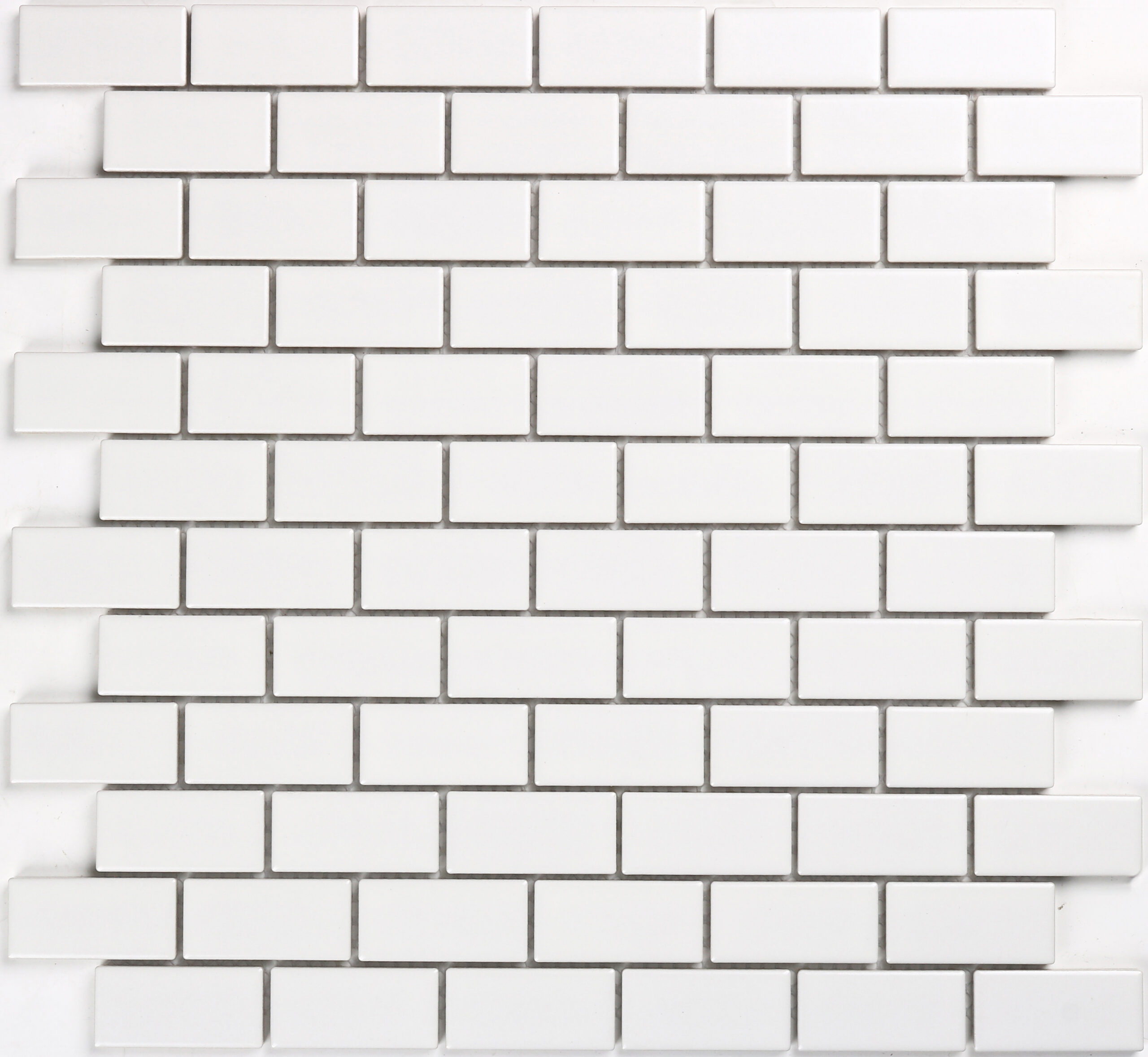 Mini Brick Bond White Matt